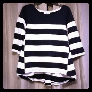 NWT Lilli Rose Navy Striped Shirt